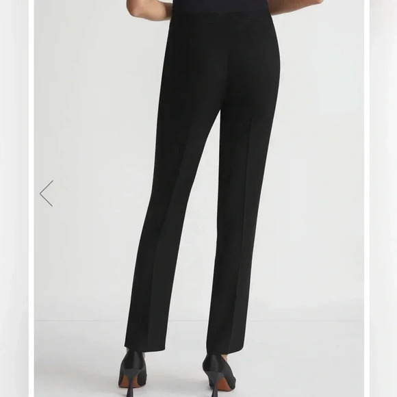 NWOT Lafayette 148 New York Black Ankle Length Virgin Wool Trouser Pants SIZE 8 - Picture 2 of 9